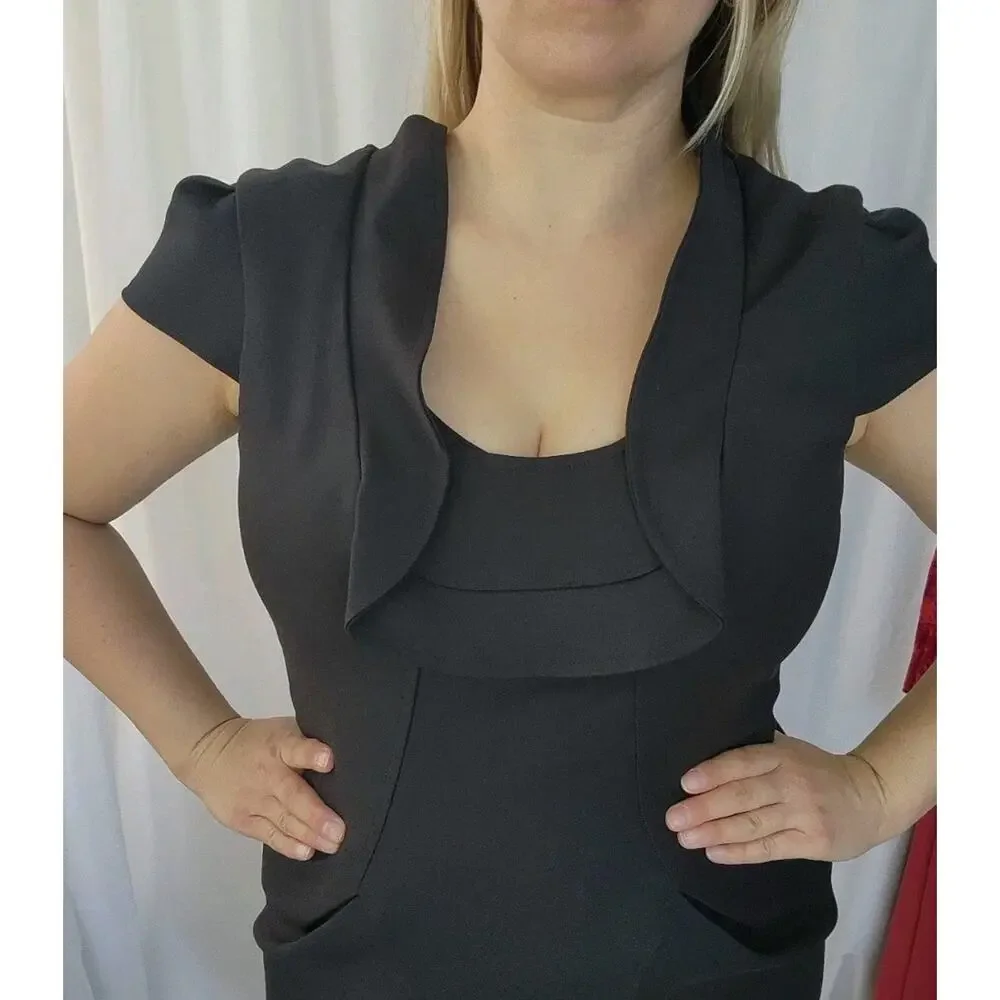 Andy The Anh Womens Mini Dress‎ Bodycon Dress Black Size 10 Black Widow Classic